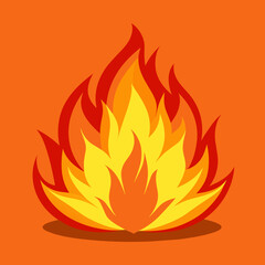 illustration of a fire