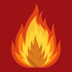 illustration of a fire