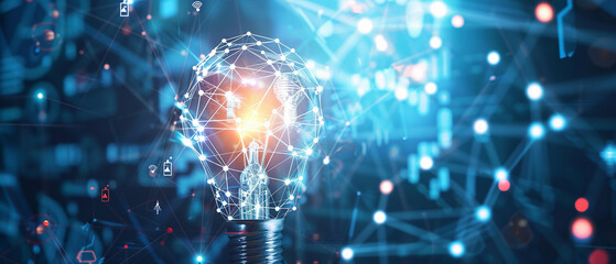 Illuminated Light Bulb with Digital Connection: Idea and Solution Concept
