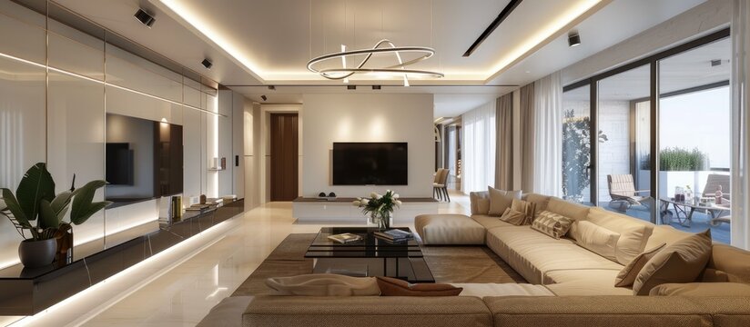 Contemporary interior design. Modern Living Room Interior.