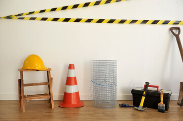  ferramentas de trabalho construção civil equipamentos de segurança maquete de equipamentos de...