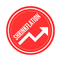 Shrinkflation symbol icon illustration