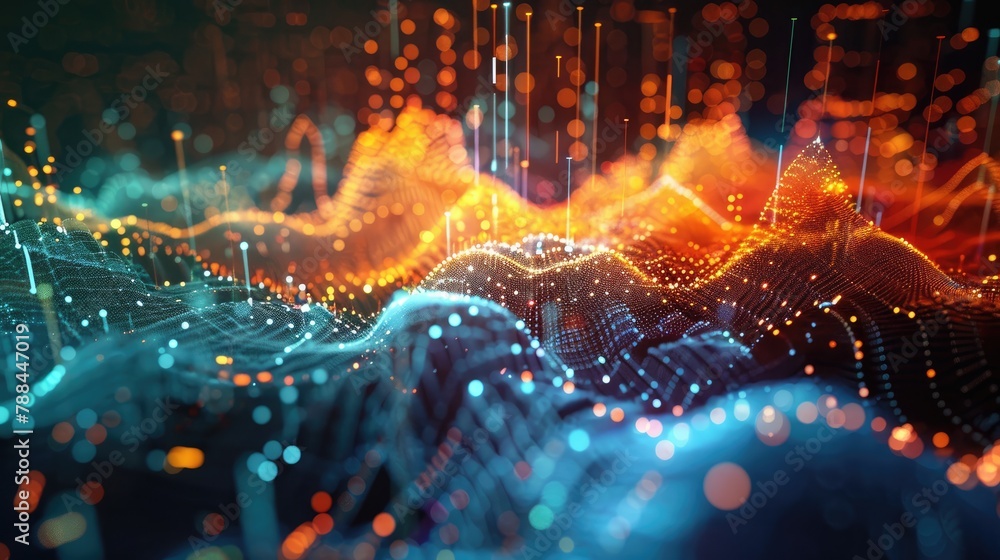 Poster abstract financial algorithms and trading strategies