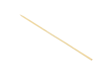 wooden barbecue skewer isolated from background