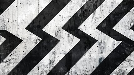 An abstract image showcasing a pattern with black and white stripes.