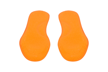 universal size shoe insoles isolated from background