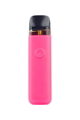 Electronic cigarette isolated from background. Modern smoking, vaping and nicotine concept.