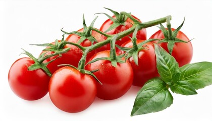 tomatoes on vine - obrazy, fototapety, plakaty