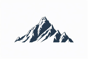 A minimalist logo design of a mountain peak, symbolizing the pursuit of dreams.