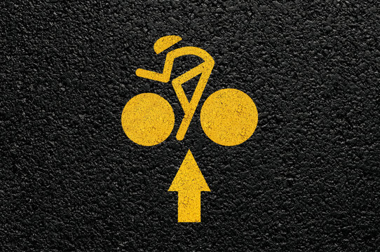 Sigle piste cyclable sportive
