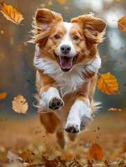 Dog running and jumping - 788453053