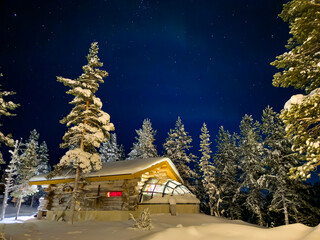 Glass Igloo House at Kakslauttanen Arctic Resort