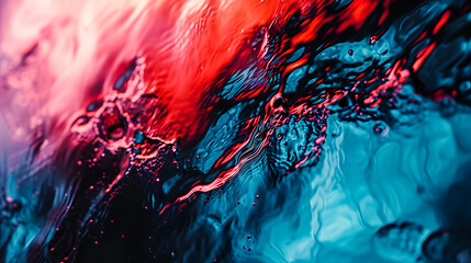 An abstract 3D water fluid background, in the style of fluid and flowing lines, dark and orange bokeh lights	
