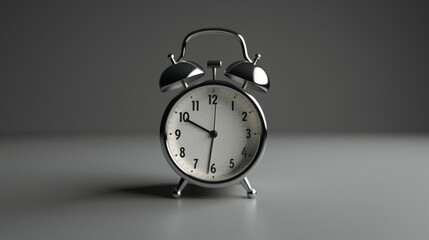 A minimalistic alarm clock displaying the time.