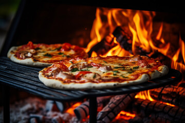 Artisan Pizza on Outdoor Grill