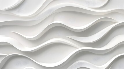 Fototapeta premium Modern Elegance: Stunning 3D Waves Wall Panel for Innovative Home Interiors