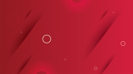 Red abstract background with geometric shapes and gradients. Modern design elements, template ,for poster, banner, brochure.