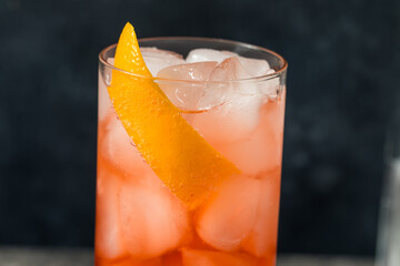 Cold Refreshing Americano Negroni Cocktail