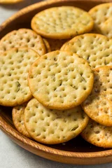 Assorted Round Whole Wheat Crackers © Brent Hofacker