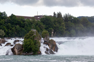 The Rhine Falls is the largest waterfall in Europe, Schaffhausen, Switzerland.