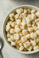 Raw Cooked White Mexican Hominy Corn