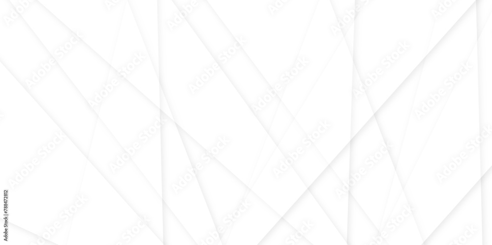 Poster abstract modern white and gray geometric lines vector background. squares in bright light with soft 