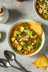  Homemade Mexican Chicken Pozole Soup © Brent Hofacker