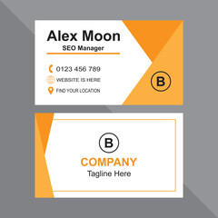 Business Card design for commercial and others. Minimal Individual Business Card Layout
