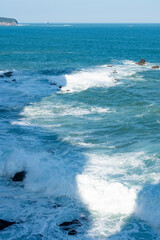 和歌山県那智勝浦町  大荒れの熊野灘