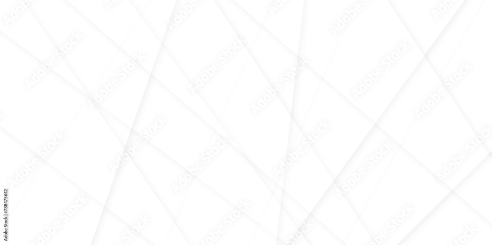 Poster abstract modern white and gray geometric lines vector background. squares in bright light with soft 