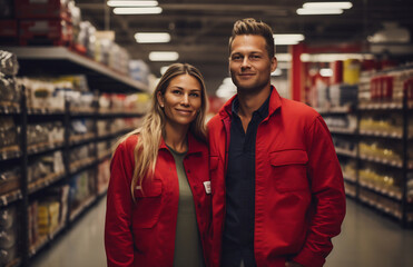 Young Couple Grocery Shopping - 788478841