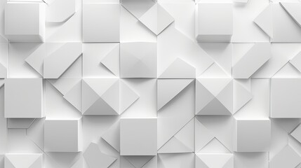 Fototapeta premium Abstract Geometric white Background