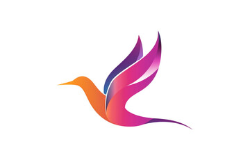 A visually striking abstract bird logo, consisting of bold vector lines set against a pristine white background, captured in stunning high definition.