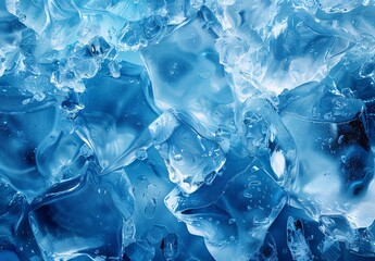 ice texture background blue color