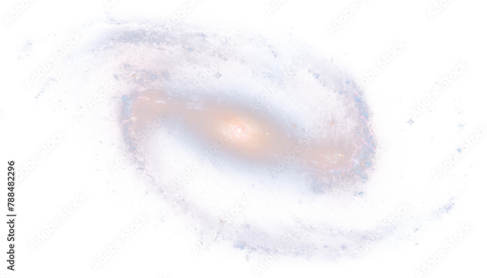 Wall mural spiral galaxy png sticker, space aesthetic on transparent background