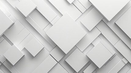 A 3D illustration of white squares and rectangles creating a pattern.