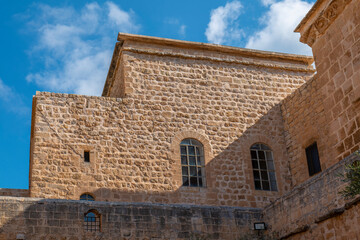 Mardin Deyrulzafaran Monastery stone building photographs taken from various angles