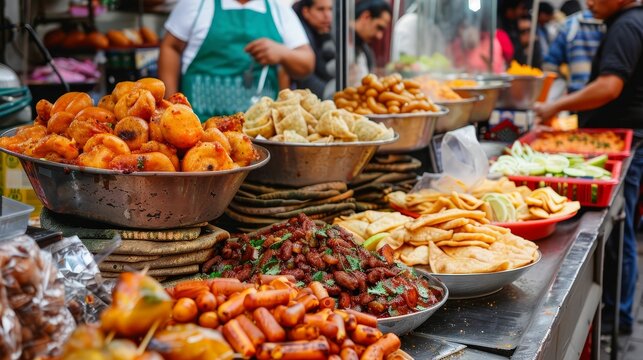 Street food tour in Mexico City, authentic tastes, lively, flavorful
