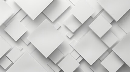 A 3D illustration of white squares and rectangles creating a pattern.