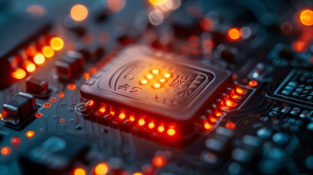 LED indicator on a hardware cryptocurrency wallet blinking as it securely signs a transaction