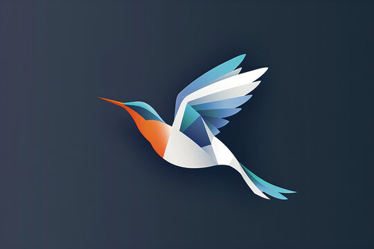 An abstract logo of a bird in motion, crafted with precision and simplicity.