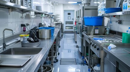 Professional cleaning of a commercial kitchen, hygiene, compliance, thorough