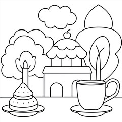 cute adorable home and cup of tea