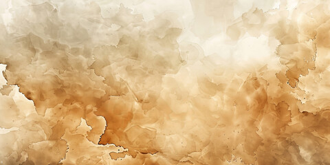 beige watercolor background , broown watercolor texture, banner