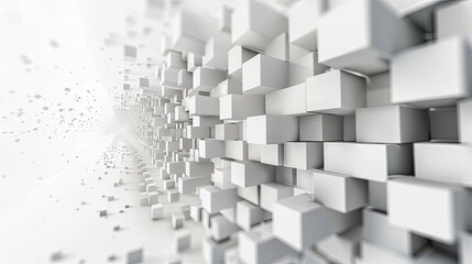 Abstract 3D Cubes Perspective