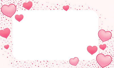 valentine background with hearts