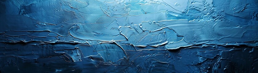 Blue rectangle, abstract art, textured surface, soft overhead light, clear sharp, - obrazy, fototapety, plakaty