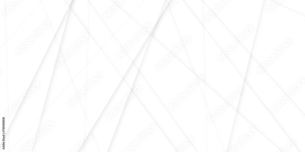 Poster abstract modern white and gray geometric lines vector background. squares in bright light with soft 