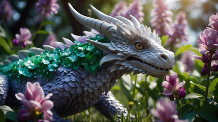 Enchanted Fantasy Flower Dragon