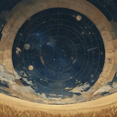 Explore the Cosmos: A Captivating Dome-Shaped Astrological Chart